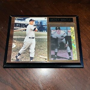 Mickey Mantle Sports Plaque